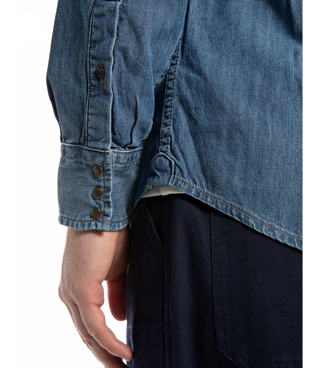 ウエスタンデニムシャツ 詳細画像 ブルー 6